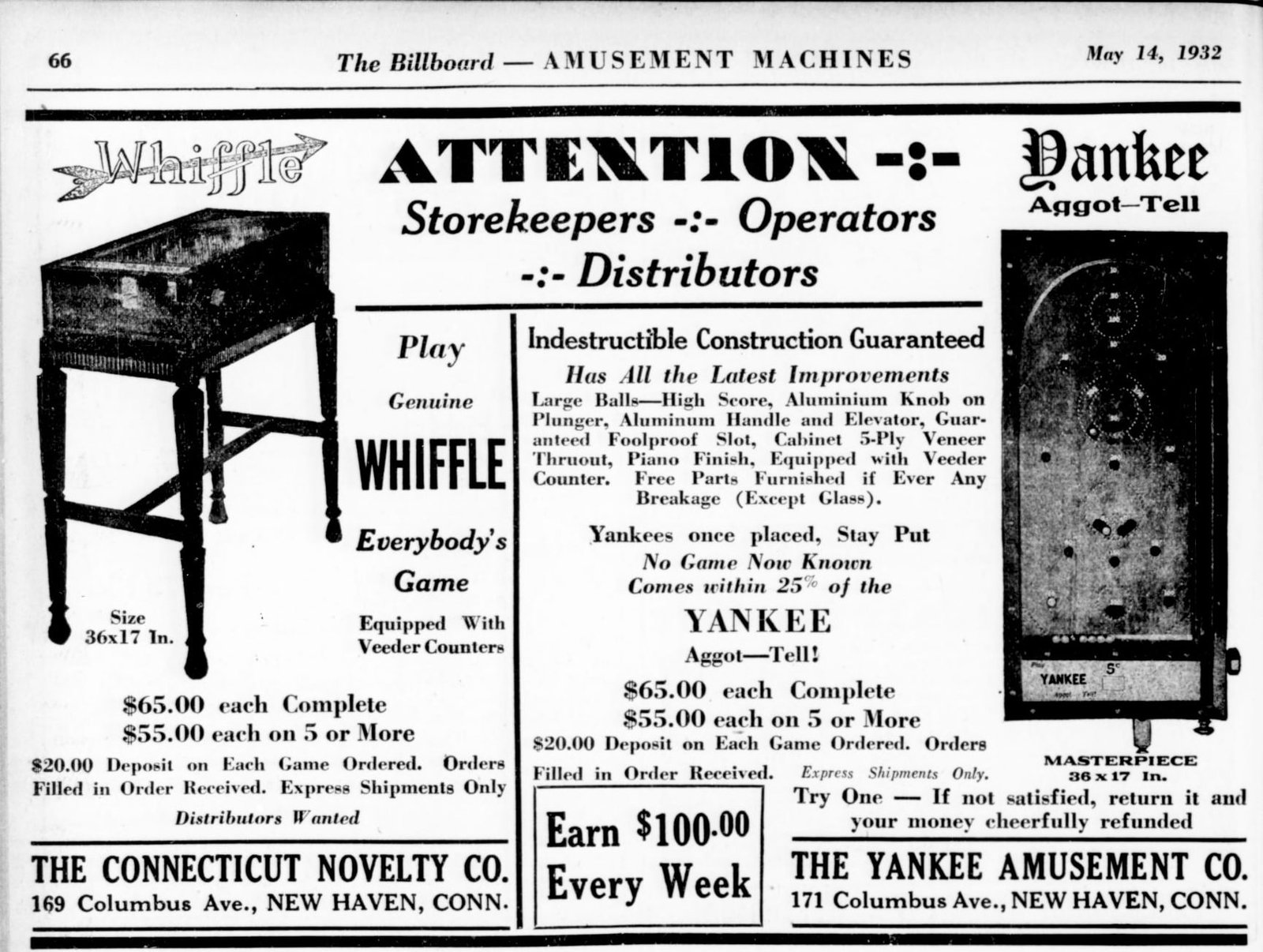 Billboard advertisement, early 1930s